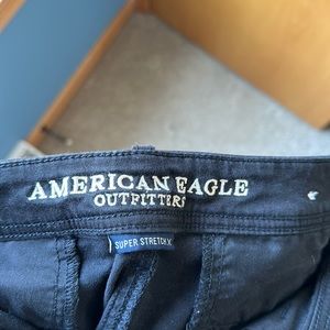 American Eagle Outfitters black midi shorts. Size 14.